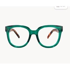 Vooglam Square Dark Green Eyeglasses